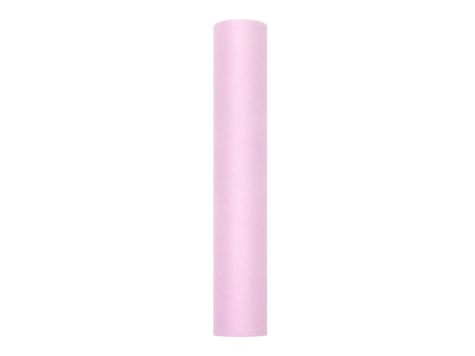 Feestbazaar Rol Tule Lichtroze (9m x 0.3m)