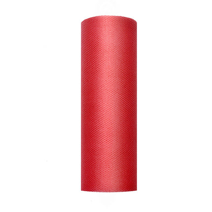 Feestbazaar Rol Tule Rood (9m x 0.15m)