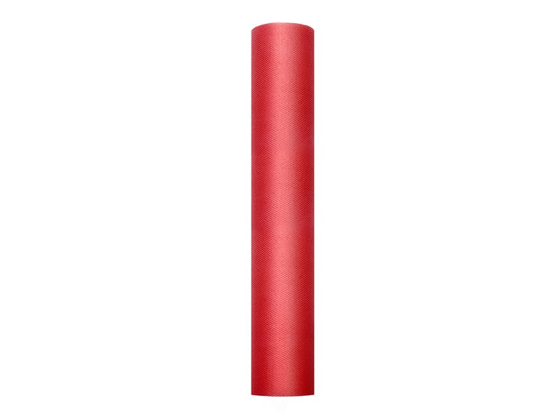 Feestbazaar Rol Tule Rood (9m x 0.3m)