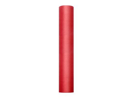 Feestbazaar Rol Tule Rood (9m x 0.3m)
