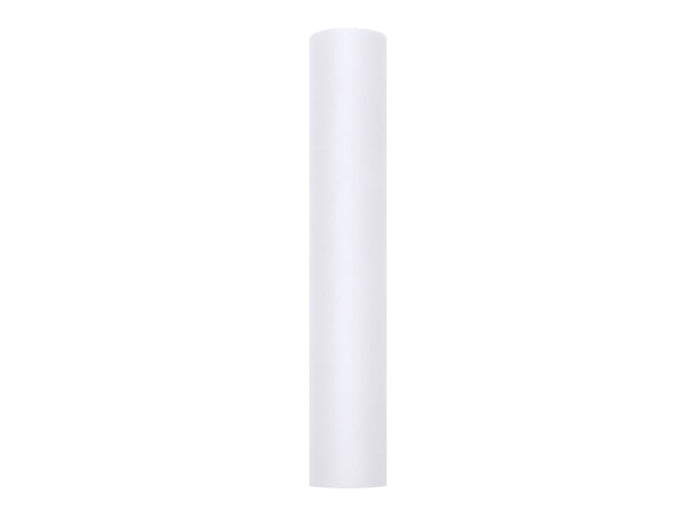 Feestbazaar Rol Tule Wit (9m x 0.3m)