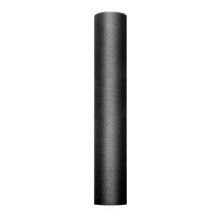 Feestbazaar Rol Tule Zwart (9m x 0.3m)