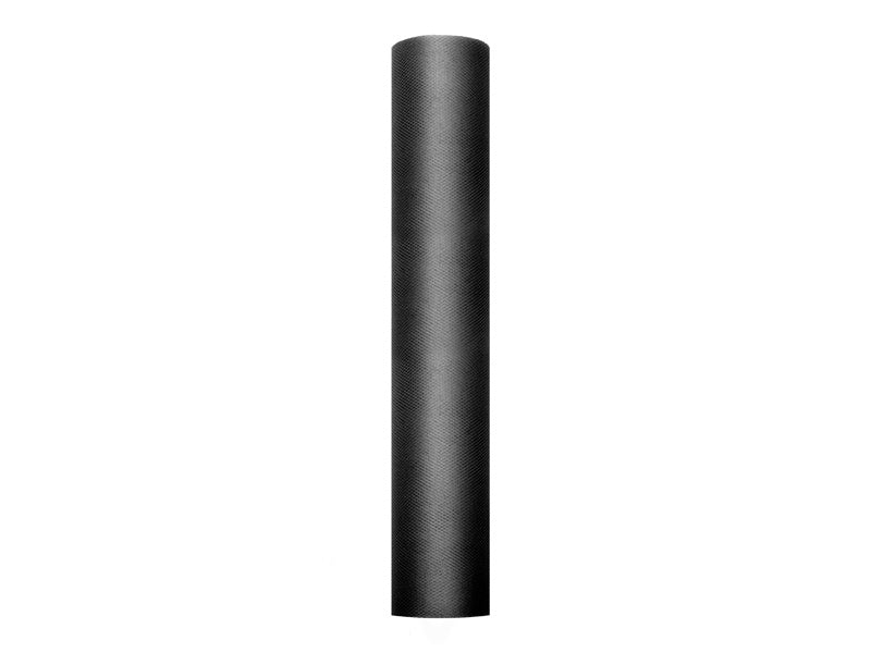 Feestbazaar Rol Tule Zwart (9m x 0.3m)