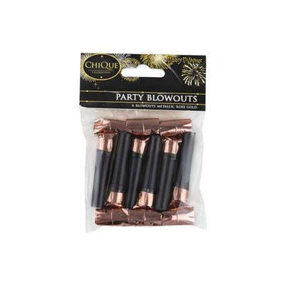 Feestbazaar Roltoeters Rosé Goud (6st)