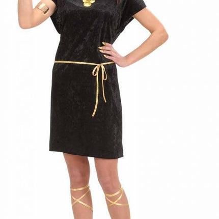 Feestbazaar Romeins Tuniek Zwart Vrouw