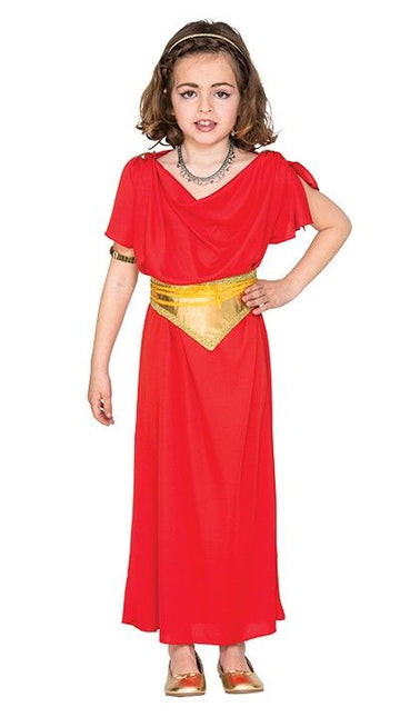 Feestbazaar Romeinse hofdame kostuum kind