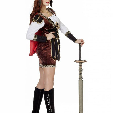 Feestbazaar Romeinse warrior dame
