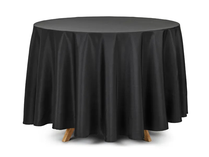 Feestbazaar Rond Tafelkleed Mat Zwart 230 cm