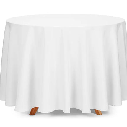 Feestbazaar Rond Tafelkleed Wit - 230cm