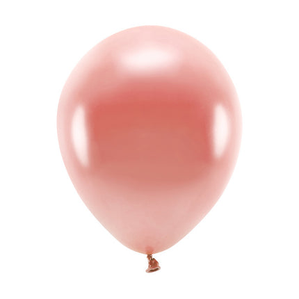 Feestbazaar Rose Gouden Ballonnen Eco Metallic 26cm (10st)
