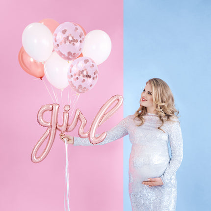 Feestbazaar Rosé Gouden Metallic Ballonnen - 100 Stuks