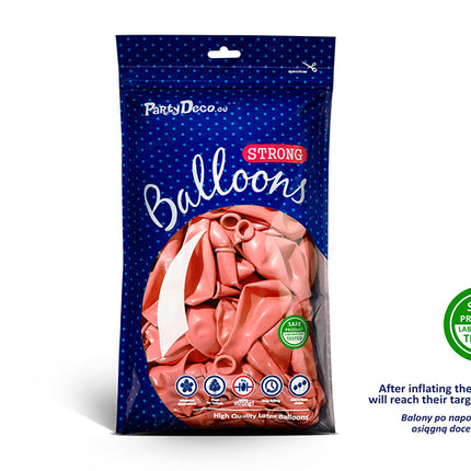 Feestbazaar Rosé Gouden Metallic Ballonnen - 100 Stuks