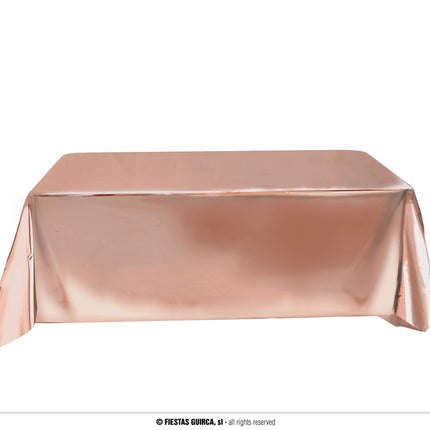 Feestbazaar Rosé Gouden Metallic Tafelkleed (137x274)