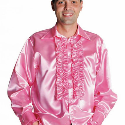 Feestbazaar Rouches blouse luxe roze