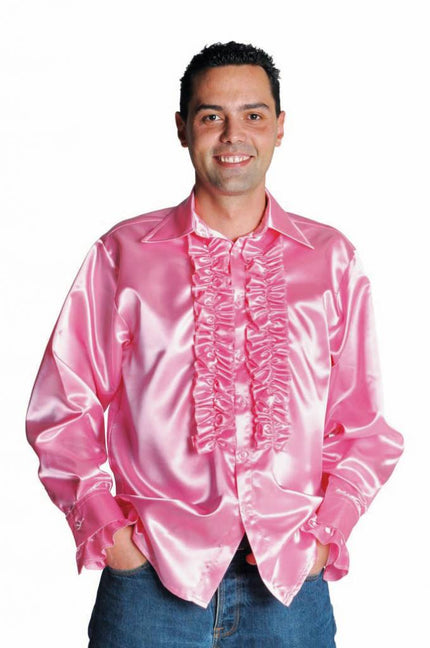 Feestbazaar Rouches blouse luxe roze