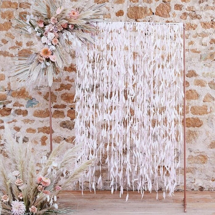 Feestbazaar Roze Bladlint Backdrop Decoratie