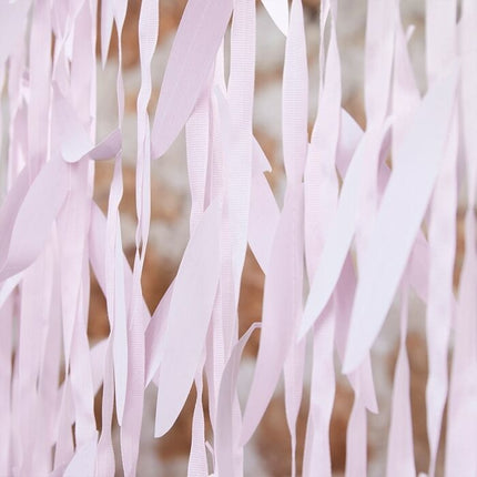 Feestbazaar Roze Bladlint Backdrop Decoratie