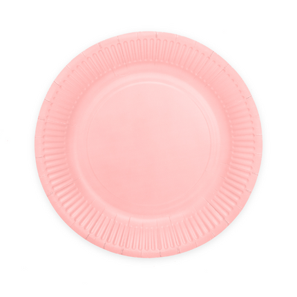 Feestbazaar Roze borden 23cm FSC (8st)