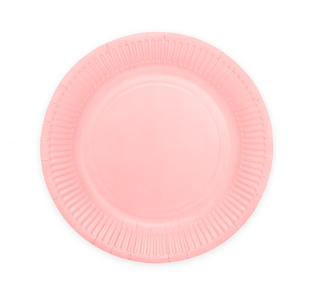 Feestbazaar Roze borden 23cm FSC (8st)