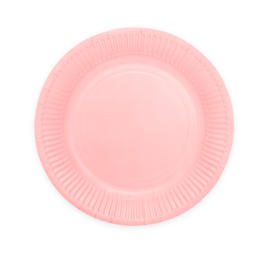 Feestbazaar Roze borden 23cm FSC (8st)