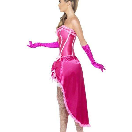 Feestbazaar Roze Burlesque danseres kostuum