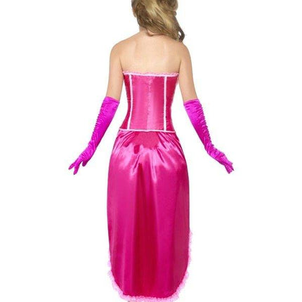 Feestbazaar Roze Burlesque danseres kostuum