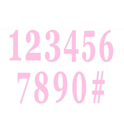 Feestbazaar Roze Cijfers Zelfklevende Stickers (12st)