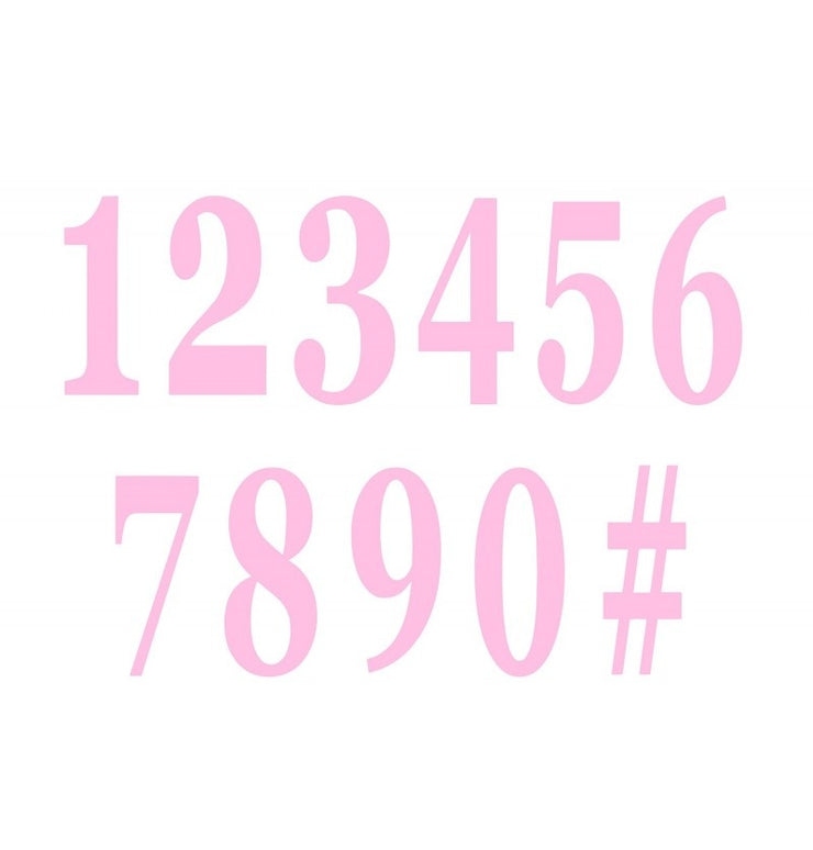 Feestbazaar Roze Cijfers Zelfklevende Stickers (12st)