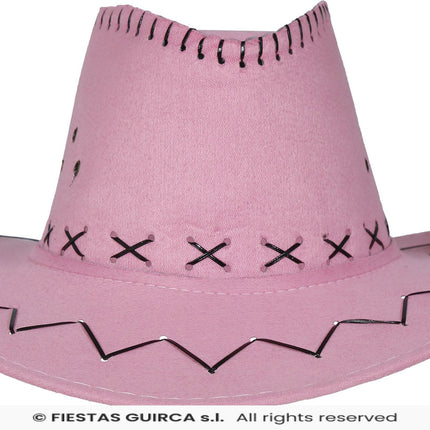 Feestbazaar Roze  Cowboyhoed Kind Girl Power