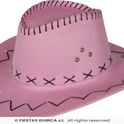 Feestbazaar Roze  Cowboyhoed Kind Girl Power