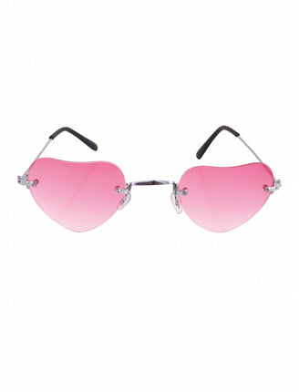 Feestbazaar Roze Hartjesbril