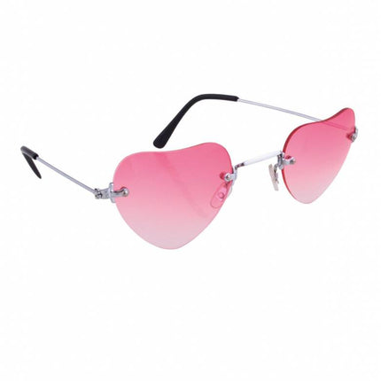Feestbazaar Roze Hartjesbril