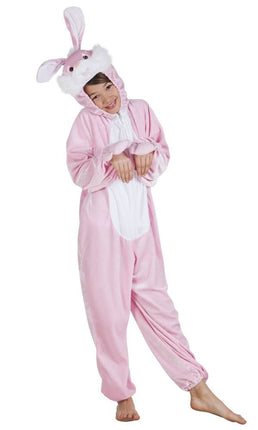 Feestbazaar Roze Konijnenpak pluche kind