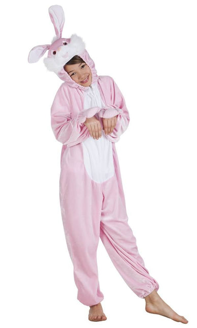 Feestbazaar Roze Konijnenpak pluche kind
