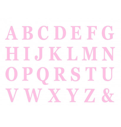 Feestbazaar Roze Letters Zelfklevend Stickervel (48st)