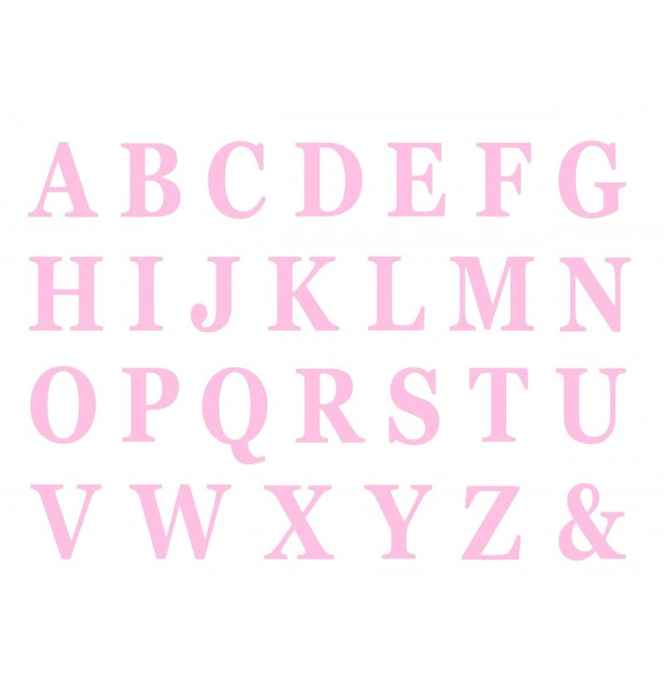 Feestbazaar Roze Letters Zelfklevend Stickervel (48st)