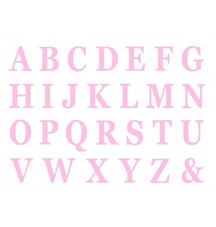 Feestbazaar Roze Letters Zelfklevend Stickervel (48st)