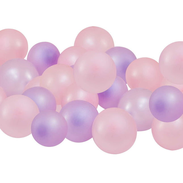 Feestbazaar Roze / Lila Ballonpakket (40st)