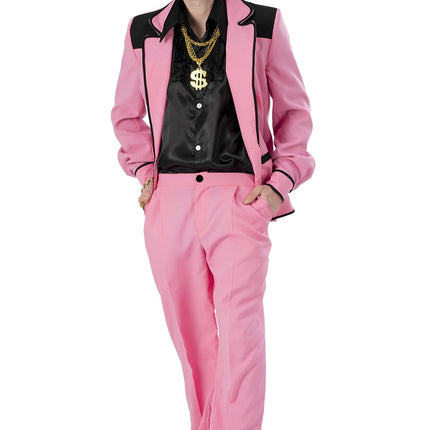 Feestbazaar Roze Perfectie Kostuum Heren