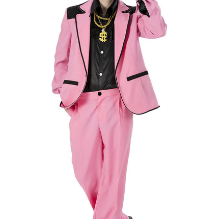 Feestbazaar Roze Perfectie Kostuum Heren