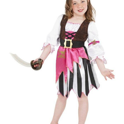 Feestbazaar Roze piraten verkleedkleding kind