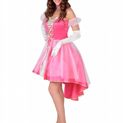 Feestbazaar Roze Prinses Jurk Vrouw