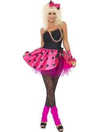 Feestbazaar Roze Tutu 80's verkleedset