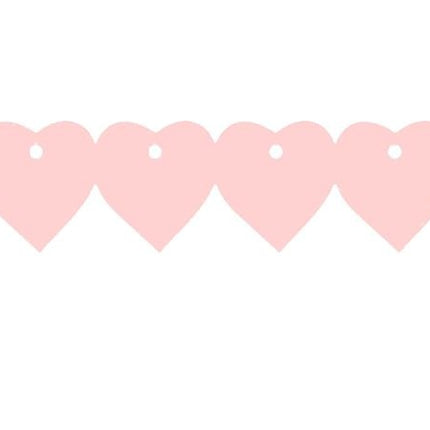 Feestbazaar Roze Valentijns slinger (3m)