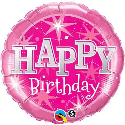 Feestbazaar Roze Verjaardagsballon Happy Birthday 46cm