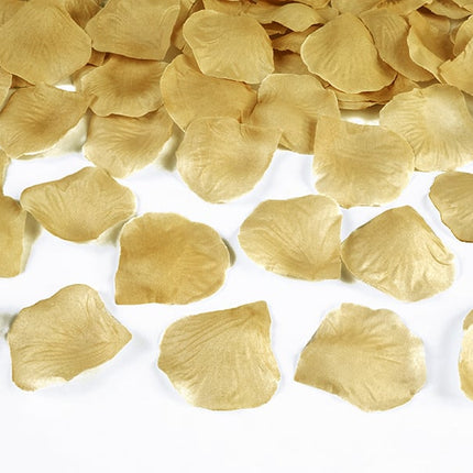 Feestbazaar Rozenblaadjes Amour goud (100 stuks)