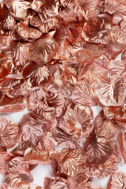 Feestbazaar Rozenblaadjes Metallic Rosé Goud (144st)