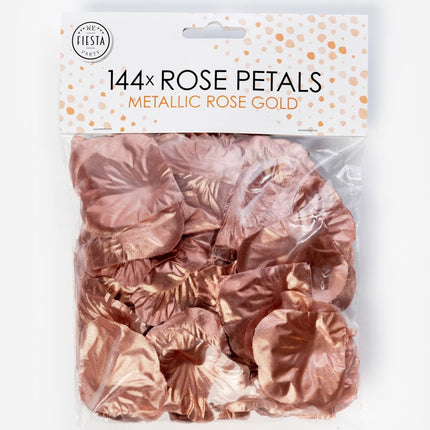 Feestbazaar Rozenblaadjes Metallic Rosé Goud (144st)