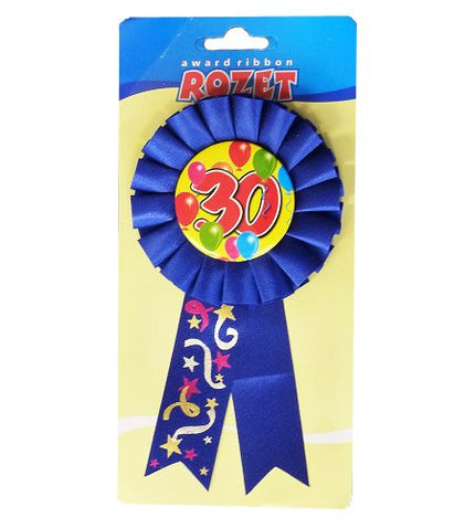 Feestbazaar Rozet ballon 30 blauw