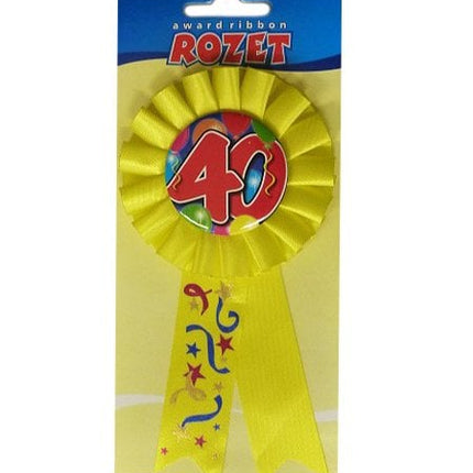 Feestbazaar Rozet ballon 40 geel